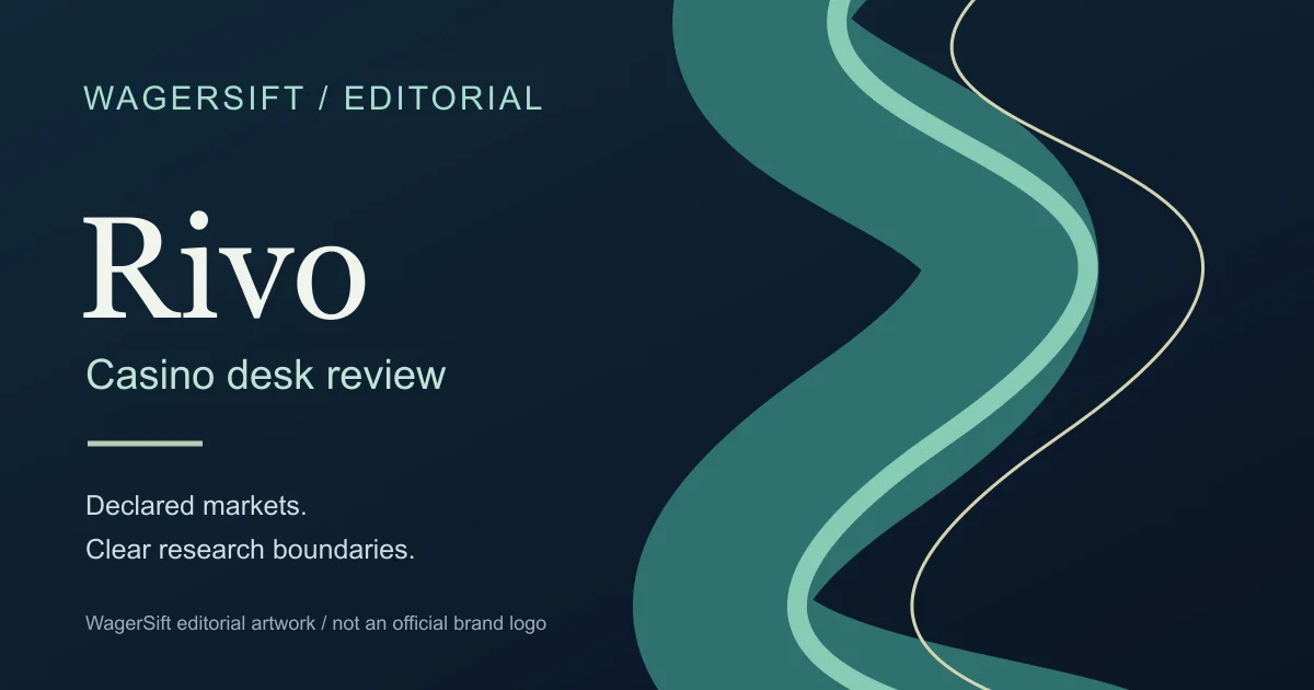 Rivo desk review — WagerSift editorial illustration